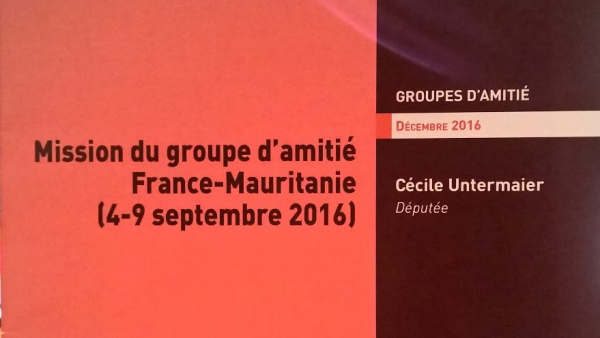 Rapport de mission du groupe d'amitié France-Mauritanie 