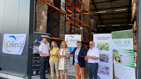 Inauguration de l'extension de l'entreprise Cellande à Saint-Vincent-en-Bresse