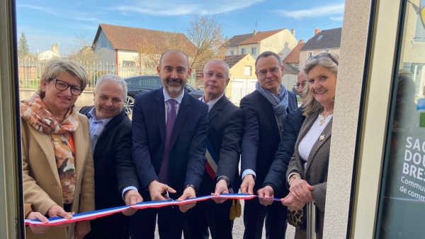 Inauguration d'un Espace France Services à Saint-Martin-en-Bresse