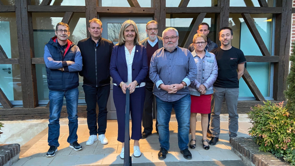 Echanges avec les élus d'Authumes, commune du nord de la Bresse
