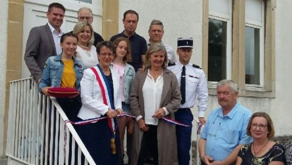 Inauguration de logements neufs de la commune de Saint-Germain-du-Bois