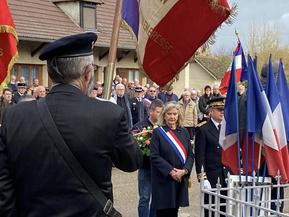 Commémoration du 79e anniversaire de la Tragédie de la Madeleine à Saint-Martin-en-Bresse