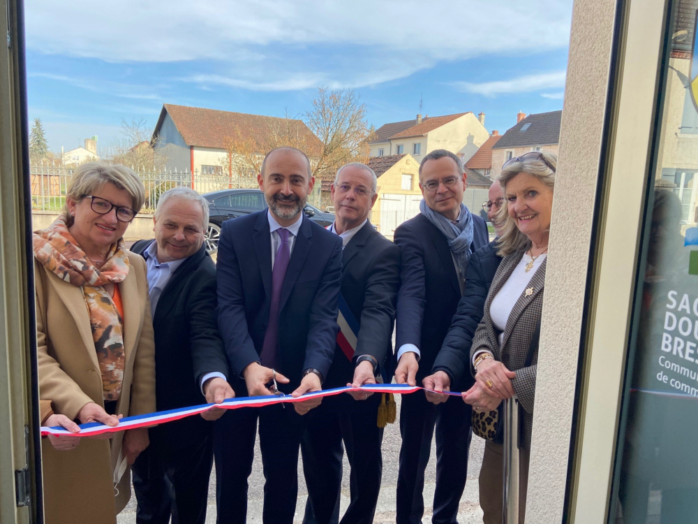 Inauguration d'un Espace France Services à Saint-Martin-en-Bresse
