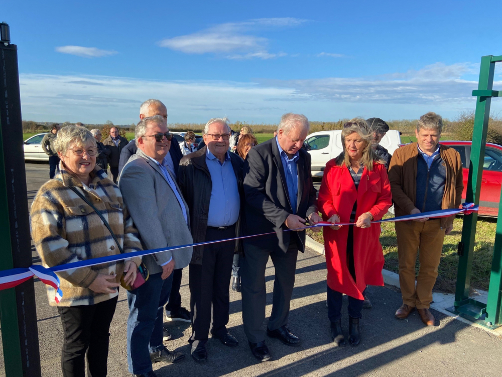 Inauguration d'une station de traitement de l'eau à Savigny-en-Revermont 