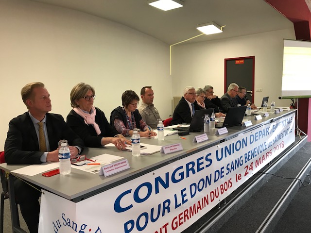 Congrès de l’Union départementale pour le don de sang bénévole à Saint-Germain-du-Bois