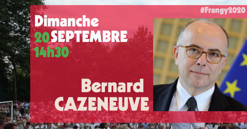 Bernard Cazeneuve à la fête de Frangy-en-Bresse dimanche 20 septembre