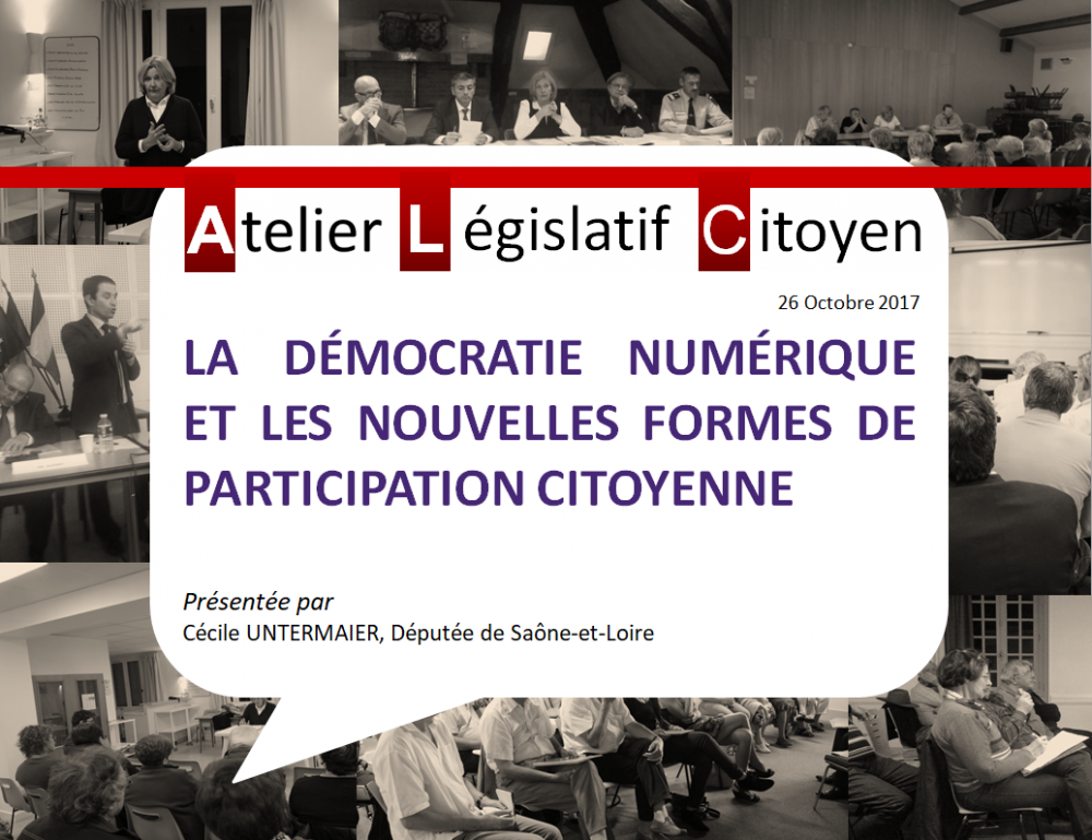 Retour sur l'ALC "Démocratie numérique et nouvelles formes de participation citoyenne"