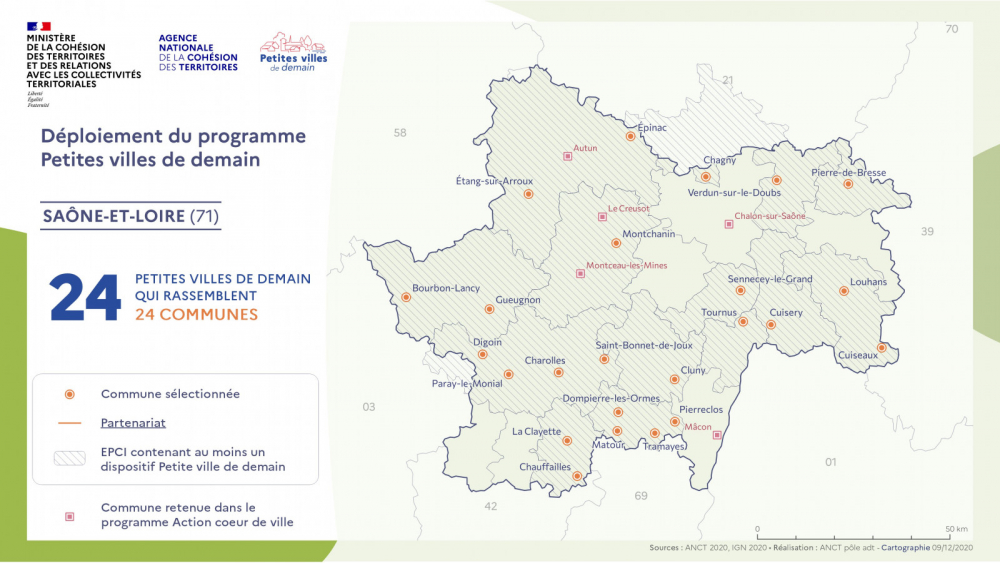 Six communes de la circonscription intègrent le  dispositif "Petites Villes de Demain"