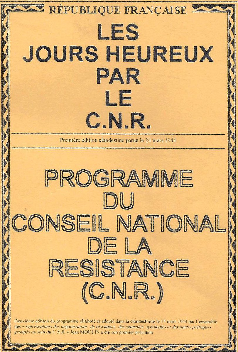 Une exposition sur le programme du Conseil National de la Résistance