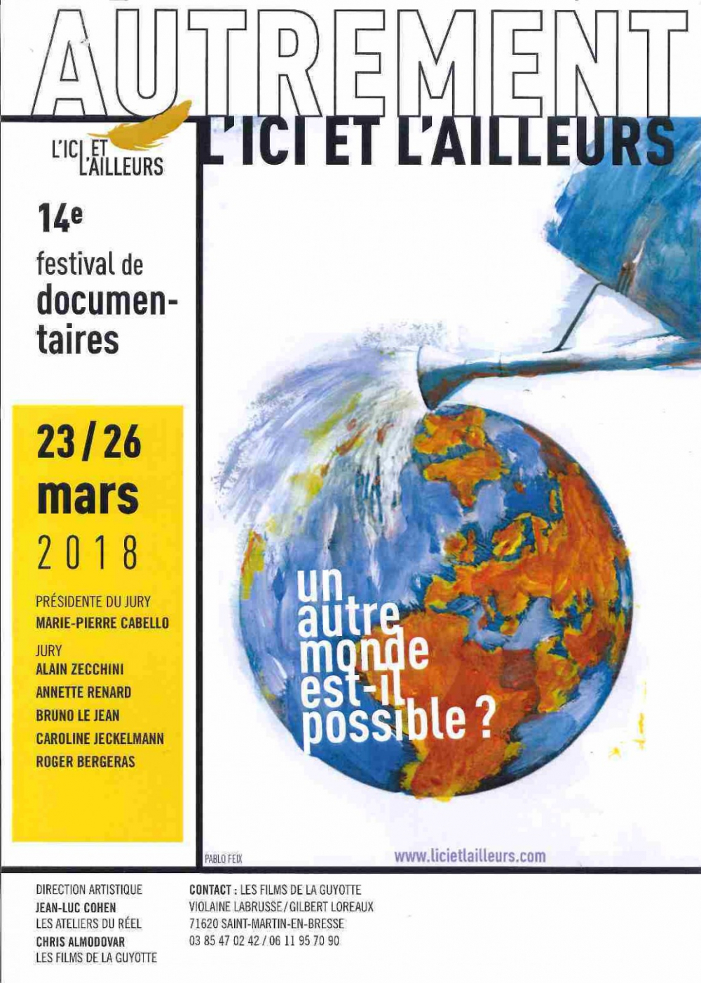 Exceptionnel: le festival "L'ici et l'ailleurs" du 23 au 26 mars 2018